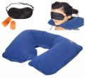 Travel Selection 3 in 1 with Comfort Neck Pillow Sleeping Eye Mask & Travel Earplug Set . 