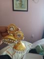 Saraiki jhumki golden beautiful for girls bridal wedding ethnic meenakari earrings. 