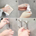 4pcs Towel Hooks Self Adhesive Bathroom Hooks 304 Stainless Steel Bathrobe Hooks  Storage Hanger Strong Adhesion Stick Wall Hook. 