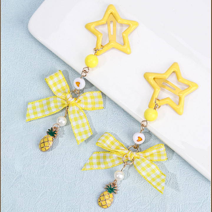 2Pcs%20Y2k%20Star%20Hair%20Clip%20Sweet%20Mini%20Flower%20Candy%20Plastic%20Bear%20Crystal%20Pendant%20Hairpin%20Headwear%20For%20Girl%20Metal%20Barrette%20Accesories%20-%20Image%208