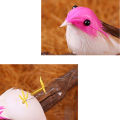 24pcs Simulation Birds Mini Artificial Foam Feather Birds 10* 6cm DIY Pollution-free Crafts Ornament Home Garden Decor Gift. 