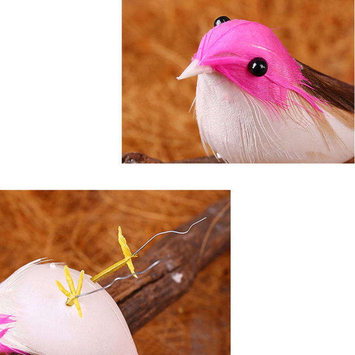 24pcs%20Simulation%20Birds%20Mini%20Artificial%20Foam%20Feather%20Birds%2010*%206cm%20DIY%20Pollution-free%20Crafts%20Ornament%20Home%20Garden%20Decor%20Gift%20-%20Image%203