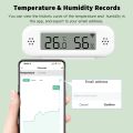 Tuya WiFi Temperature Humidity Sensor For Smart Home Thermometer Hygrometer APP Remote Control Work with Yandex SmartLife Alexa. 