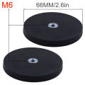 2Pcs 43mm/66mm/88mm M4/M6/M8 Internal Thread Magnetic Base Mount Bracket Clamp LED Work Light Bar Holder SUV Offroad.