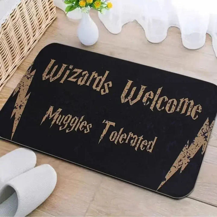 VIKAMA%20Non-Slip%20Welcome%20Muggles%20Doormat,%20Easy%20Clean%20Hard%20Wearing%20Entrance%20Rug%20for%20Living%20Room,%20Harry%20Potter%20Style%20Decorative%20Mat%20-%20Image%203