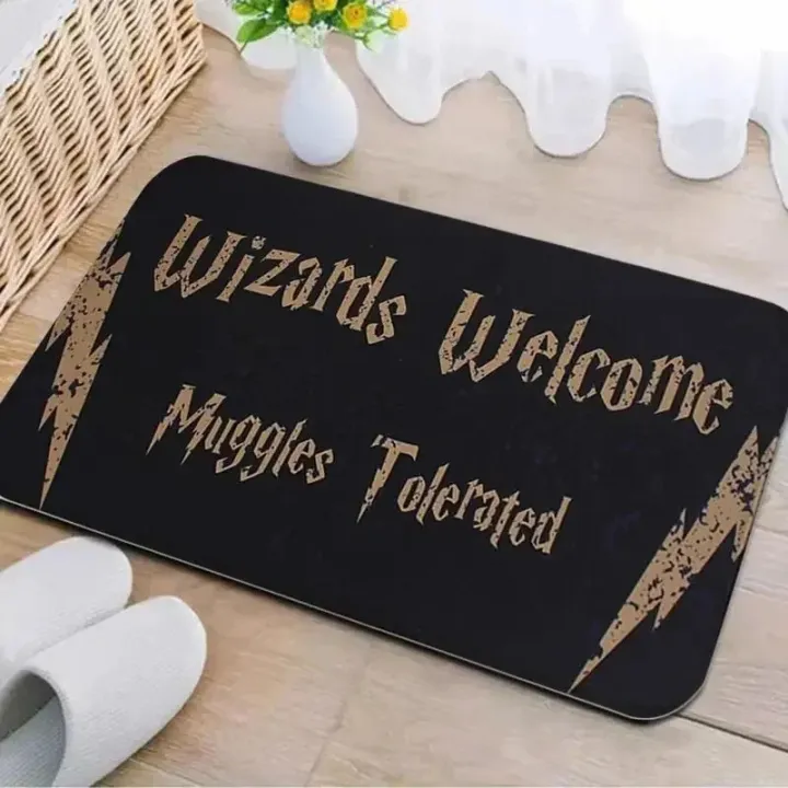 VIKAMA%20Non-Slip%20Welcome%20Muggles%20Doormat,%20Easy%20Clean%20Hard%20Wearing%20Entrance%20Rug%20for%20Living%20Room,%20Harry%20Potter%20Style%20Decorative%20Mat%20-%20Image%203