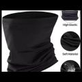 Neck Face mask black Anti-UV and Dust-Proof. 