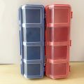 1Pc/2Pcs Multi-Compartment Organizer Box For Screws & Small Parts - Durable Plastic Hardware And Jewelry Storage Case. 