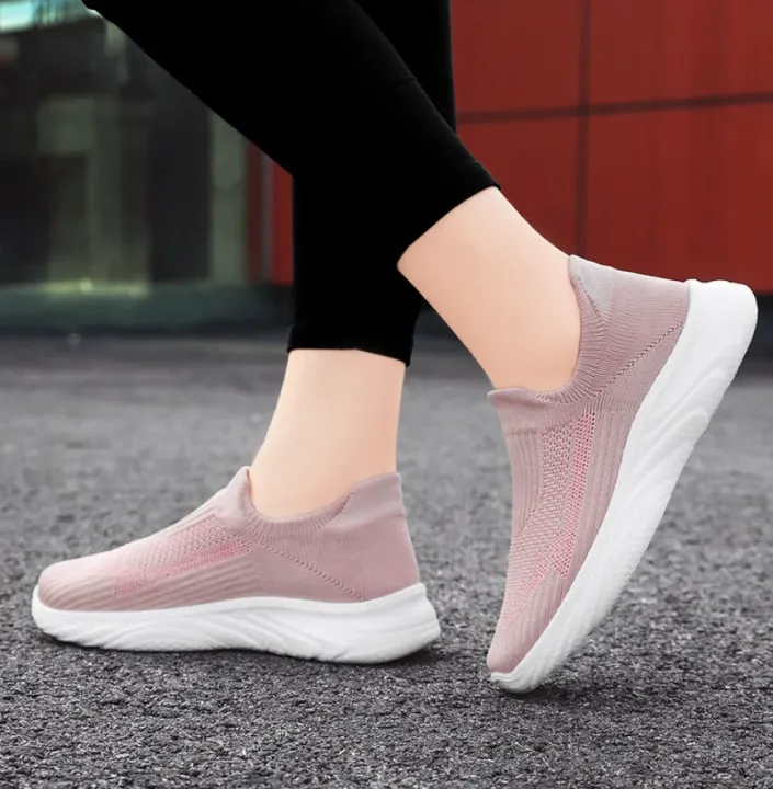 Summer New Pink Lightweight Canvas Women's Shoes Soft Bottom Non-slip Walking Shoes Middle-aged Cloth Shoes