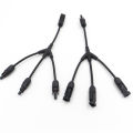 PV connector Y type parallel connection solar panel system waterprrof connector Branch Two pieces Solar Cell Connect Plug. 