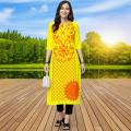 Muslim Kurtta Women's Fashionable Comfortable Kurt Dress 2026 Straight Tube Flowers Casual Ethnic Middle Eastern Arabic Dress.