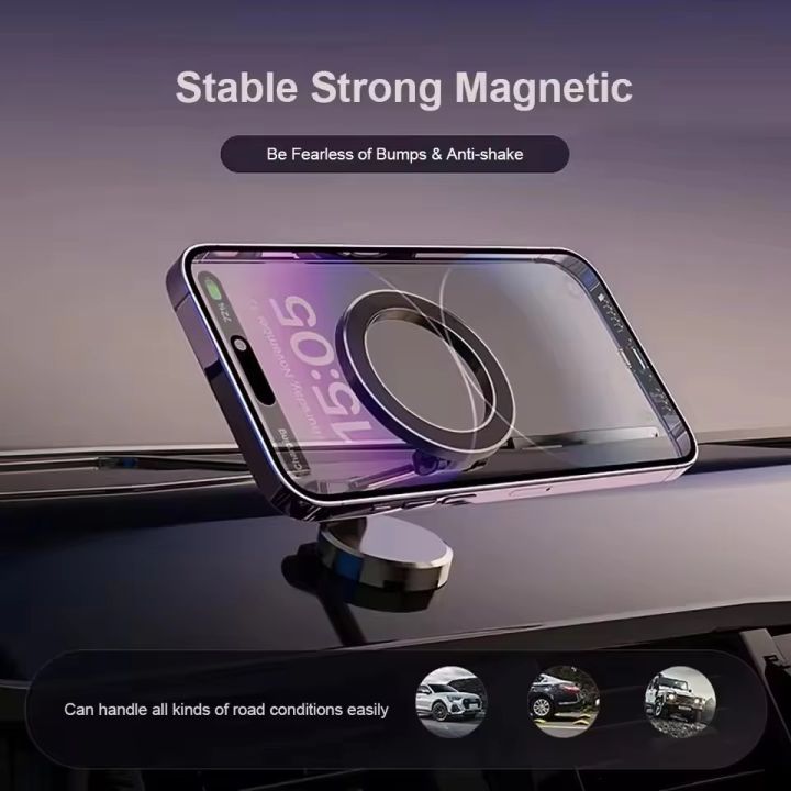 Strong%20Magnetic%20Cell%20Phone%20Holder%20Car%20360%C2%B0%20Swivel%20Adjustable%20Back%20Sticker%20Holder%20Magsafe%20for%20IPhone%2015%20%20%20Universal%20-%20Image%202