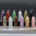 2pcs/Set Natural Stone Crystal Large Hexagonal Pillar Bead Amethyst Tiger Eye Quartz Ornament Jewelry Making DIY Decor Accessory. 