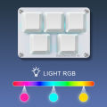 SayoDevice K05 HE Rapid Trigger Hall Magnetic Switches RGB Light Music Rhythm Game Keyboard for O3C DJMAX SDVX Geometry Dash. 