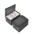 Full Covered 9 Grid Wardrobe Clothes Organizer, Large Foldable Jeans Drawer Organizer Waterproof Closet Storage Box for T-shirt Pants Underwear Bra Leggings Sweaters,. 