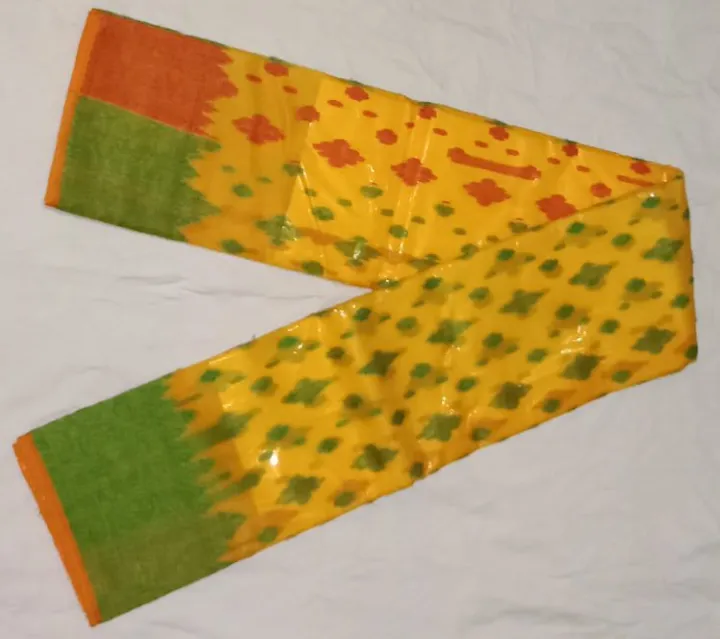 Mohilader Jonno Falgun+Gay Holud Special (Holud+Sobuj)Half Silk Shareee - Sari