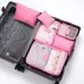 6PCS Travel Storage Bag Organizer Set For Clothes Shoes Cosmetic Tidy Organizer Wardrobe Suitcase Pouch Travel Organizers Packing Bags.