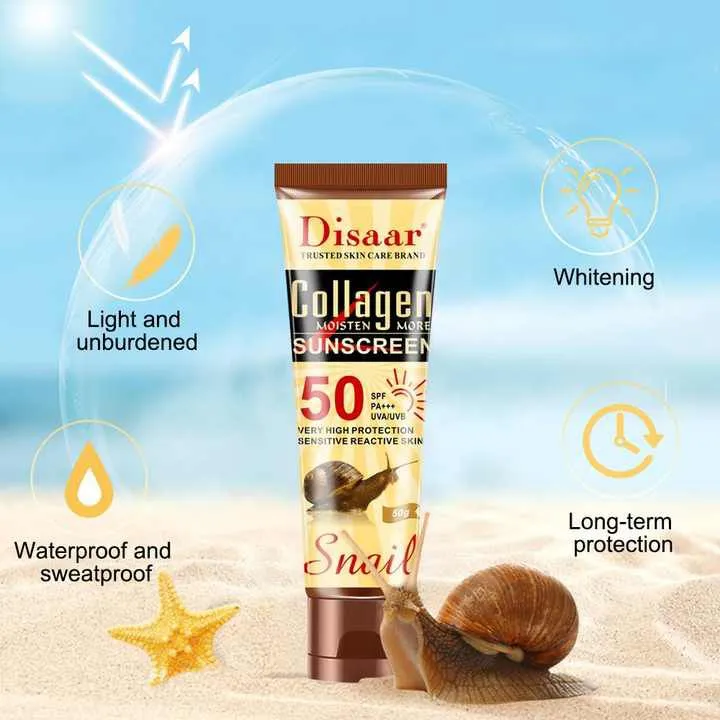 Disaar%20Collagen%20and%20Snail%20Sunblock%20SPF50%20Organic%20Sunscreen%20Cream%20For%20All%20Skin%2050g%20-%20Image%204