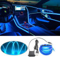 3M Atmosphere Lamp EL Cold Light Line With USB DIY Decorative Dash Board Console Auto LED Ambient Light Car Interior Accessories. 