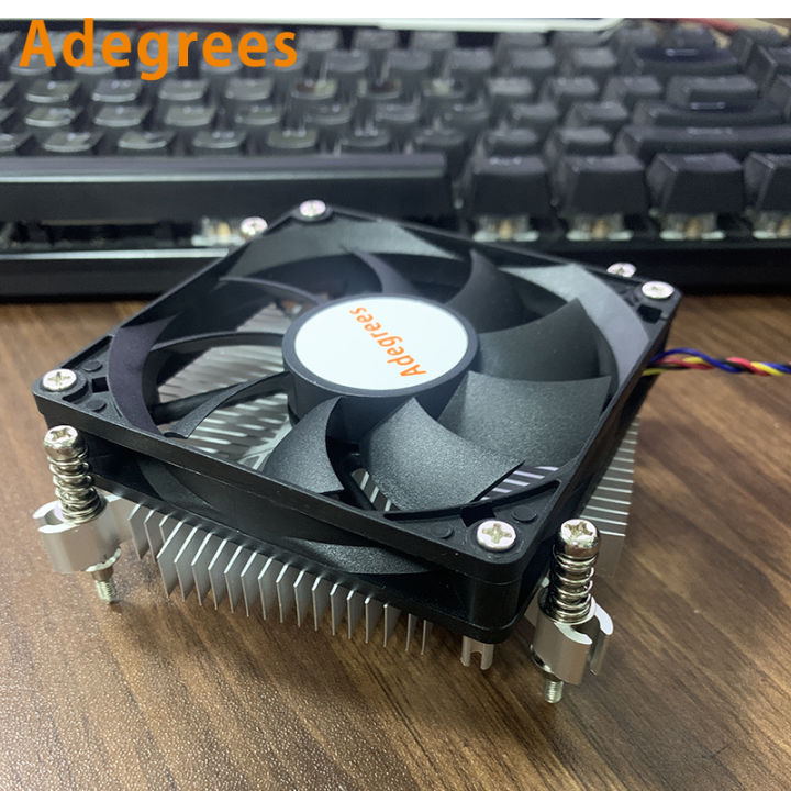 80MM MINI CPU Cooler All-in-one Machine Tower Slim Fan for Intel LGA ...
