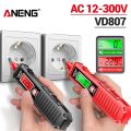 ANENG VD807 One-word Induction Portable 50/60Hz Smart Electric Pen Tester NCV Sensor AC 12-300V Non-contact Wire Detector Tools.