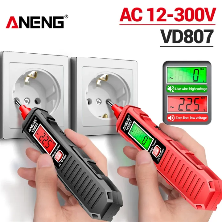 ANENG%20VD807%20One-word%20Induction%20Portable%2050/60Hz%20Smart%20Electric%20Pen%20Tester%20NCV%20Sensor%20AC%2012-300V%20Non-contact%20Wire%20Detector%20Tools%20-%20Image%202