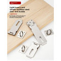 Stainless Steel Lock Buckle Door Latch Bolt Hasp Old-fashioned Door Lock Padlock Door Nose Cabinet Door Wooden Door Lock Tag Ins. 