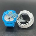 Kawaii Sanrio Hello Kitty Watch Ring Cute Kt Cat Bow Rhinestone Clock Ring Watches Girls Jewelry Kids Toys Gifts. 
