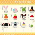 1 Pc Mini Hand-Crochet Pet Hats - Knitted Animal Caps for Hamsters, Parrots & Small Pets, Cute Photo Props for Birds and Rodents. 