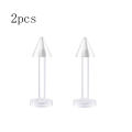 2pcs Clear Surgery Bioflex Nose Rings Belly Rings Septum Eyebrow Lip Cartilage Earring Industrial Plastic Piercing Jewelry.