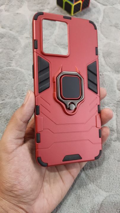 Oppo F21 Pro 4G/Reno 7 4G Shockproof Hybrid Magnetic Ring Holder Back Case