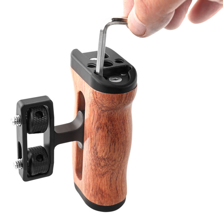 Universal%20Camera%20Cage%20Left%20/Right%20%20Side%20Handle%20For%20%20For%20%20%20%20Camera%20Cage%20Wooden%20Handle%20Grip%20Cold%20Shoe%20for%20Mic%20Video%20Light%20-%20Image%203
