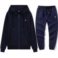 New Men's Autumn and Winter Classic Hoodie and Sweatpants, Suitable for Leisure Fitness, Warm Sports Set.