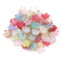 50pcs 18/23mm Flower Petals Acrylic Loose Spacer Beads For Jewelry Making Diy Necklace Bracelet Earring Handmade Accessories.