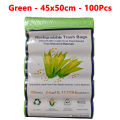 Disposable Biodegradable Compostable Trash Bags Biodegradable Garbage Bag Thickened And Enlarged Starch Based White Cleaning Bag.