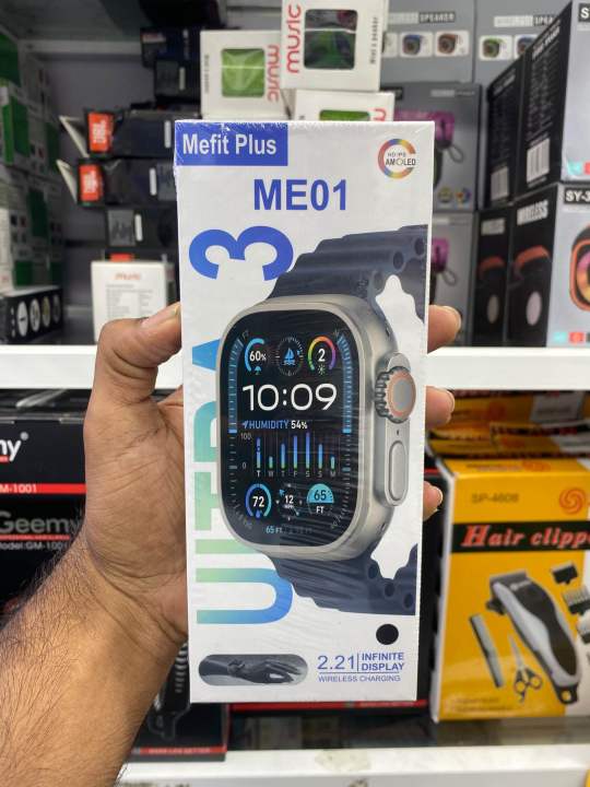 Mefit Plus ME01 Smart Watch – 2.21” Infinite HD Display | Wireless ...
