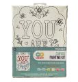 Pre-Screened Canvas Painting Kit (6” x 8”). 