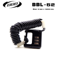 BBB long code lock cable BBL-52 3-code cable lock helmet. 