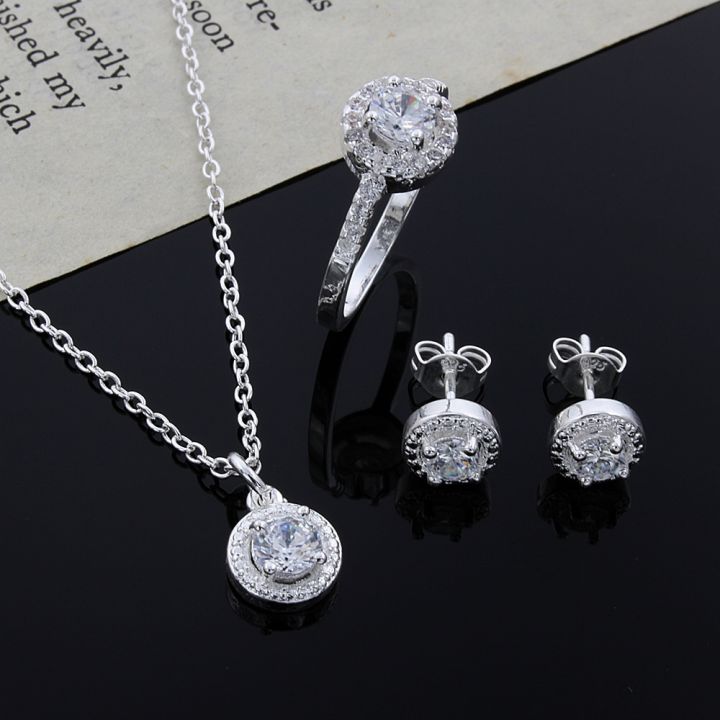 925%20Sterling%20Silver%20Cute%20Solid%20Christmas%20gift%20noble%20fashion%20elegant%20women%20shiny%20crystal%20CZ%20necklace%20earring%20ring%20jewelry%20Set%20-%20Image%202