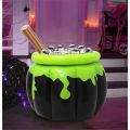 Halloween Inflatable Ice Bucket Witch Cauldron Drink Cooler Multi-Functional Candy Container Pool Party Birthday Decor. 