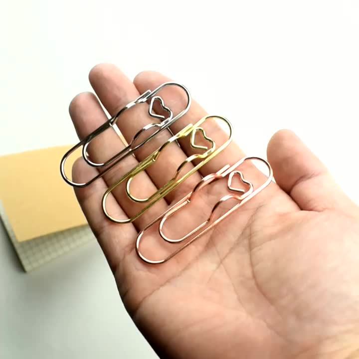 3pcs/Set Multi-functional Metal Paper Clips with Pen Holder Binder Clips School Office Learning Supplies Stationery