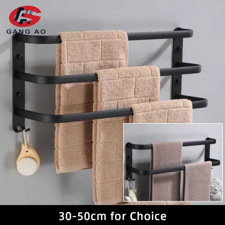Towel%20Hanger%20Wall%20Mounted%2030-50%20CM%20Towel%20Rack%20Bathroom%20Aluminum%20Black%20Towel%20Bar%20Rail%20Matte%20Black%20Towel%20Holder%20with%20Sticker%20-%20Image%202