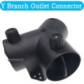 60/75mm Car Heater Air Vent Ducting Y Branch Heater Exhaust Connector W/Regulating Valve Flap for Webasto Diesel Parking Heater. 