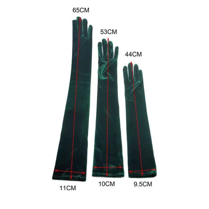 44cm/53cm/65cm%20Luxury%20Velvet%20Women%20Long%20Gloves%20%20Black%20Elastic%20Party%20Prom%20Etiquette%20Wedding%20Dress%20Retro%20Accessories%20-%20Image%204