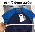 Nabaiji children's swimming wear 5-15 years old middle zipper easy to wear long sleeve short legs. 
