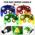 for GameCube NGC Retro Transparent Wired Gamepad Controller Classic Joystick Joypad Game Handle Accessories Dropshipping. 