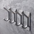 4pcs Towel Hooks Self Adhesive Bathroom Hooks 304 Stainless Steel Bathrobe Hooks  Storage Hanger Strong Adhesion Stick Wall Hook. 