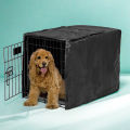 Universal One Door Dog Crate Cover, Wire Dog Cage Cover Roller Shades, Waterproof Durable Lightweight. 