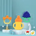 3PCS Baby Teething Toys for Newborn Infants Safe Infant and Toddler Silicone Teethers Soothe Babies Gums, Perfect Baby Gift. 