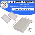 125 x 80 x 32mm Electronic Plastic DIY Junction Box Enclosure Case White. 